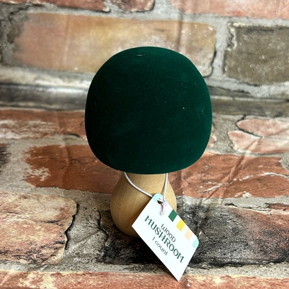 5 for $25🔥Brightstar‎ Velvet Green Wood Mushroom Teether Toy New